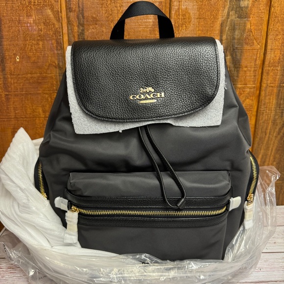 Coach Nylon Baby Diaper Backpack - Black - Picture 5 of 6